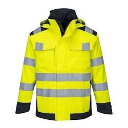 Portwest - Veste de pluie multi normes arc électrique HV Jaune / Bleu Marine Taille M - M jaune 5036108330508_0