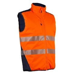 Coverguard - Gilet de travail chaud sans manches Ripstop HV orange réversible et imperméable YORU Orange Taille M - M orange 5450564031951_0