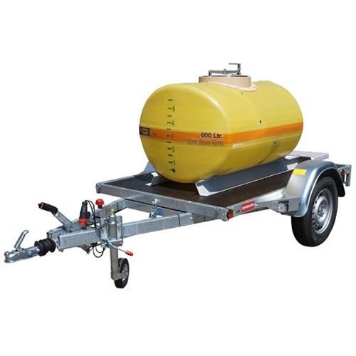 Ensemble cuve ovale PFV nue 2 000 litres sur remorque routière - Pour eau, engrais - CEMO - 9651_0