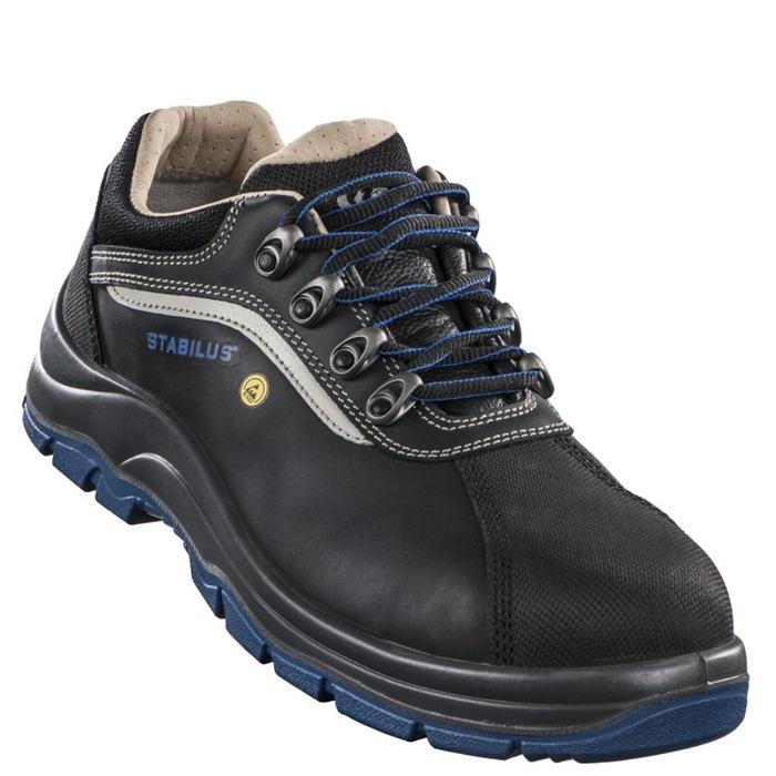 Sicherheitsschuh SPARTACUS LOW Grà¶àŸe 41 schwarz/blau Schuhweite 12 S3 SRC ESD EN ISO 20345 Rindleder STABILUS_0