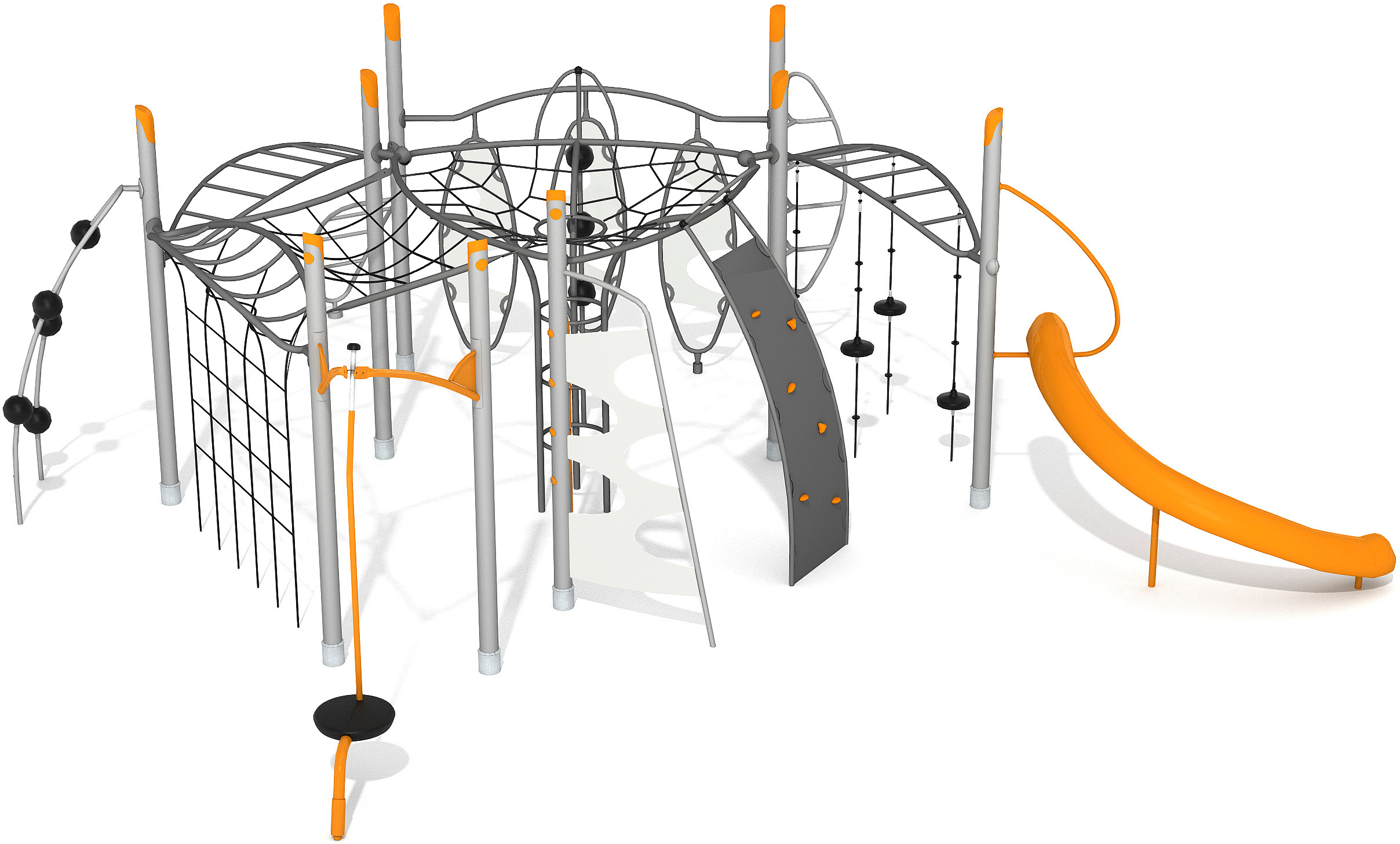 Structure multi-jeux 5 à 12 ans - Agito Crystal gris - 8002216 - Hags_0