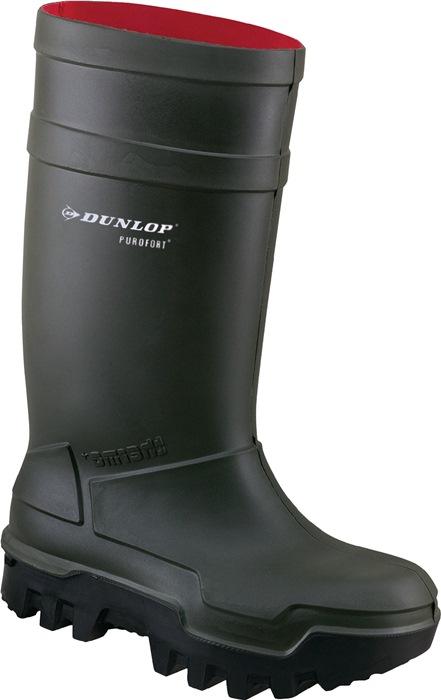 Botte de sécurité hiver Purofort Thermo+ Full Safety pointure 44/45 - 10 vert foncé/noire S5 CI SRC EN ISO 20345 polyuréthane expansé DUNLOP_0