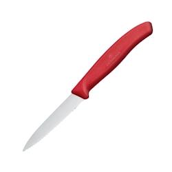 Couteau d'office denté pointu Victorinox 8cm rouge - CX749_0