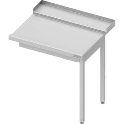 Romux® - Table de sotie droite avec 1 bac 800x750x880 | Table d'entrée pour lave-vaisselle à capot 1 mm d'épaisseur_0