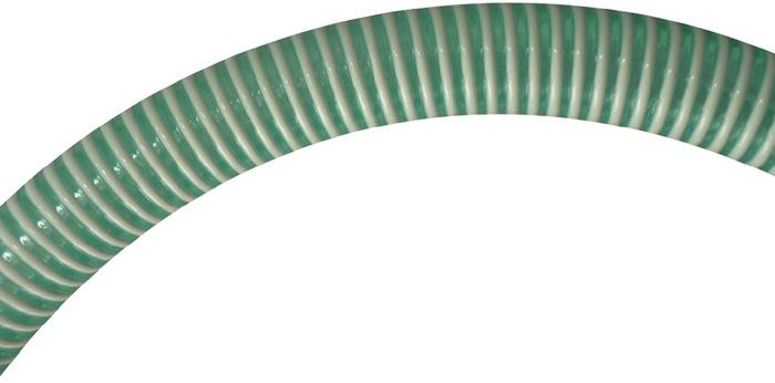 Tuyau d'aspiration et de convoyage spiralé D. Intérieur 38 mm vert 2,8 mm longueur 50 m rouleau TRICOFLEX_0