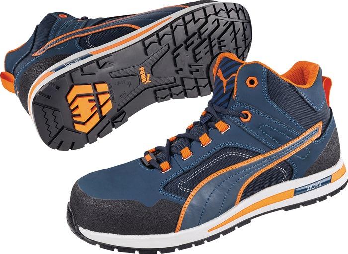 Botte de sécurité Crosstwist MID pointure 41 bleue/orange S3 HRO SRC DIN EN ISO 20345 cuir PUMA_0