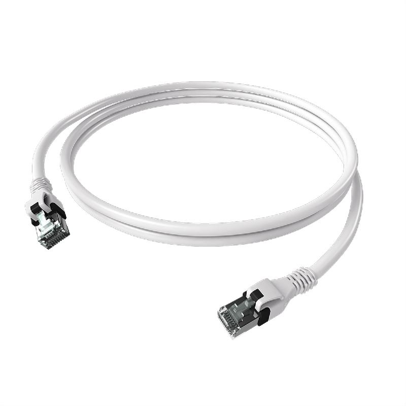 Cordon EasyLan DualBoot PushPull IP20, Cat.6A (Classe EA), S/FTP, blanc, 2 m_0