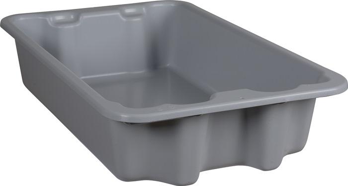 Bac gerbable-emboîtable PP gris L590xl380xH135mm_0