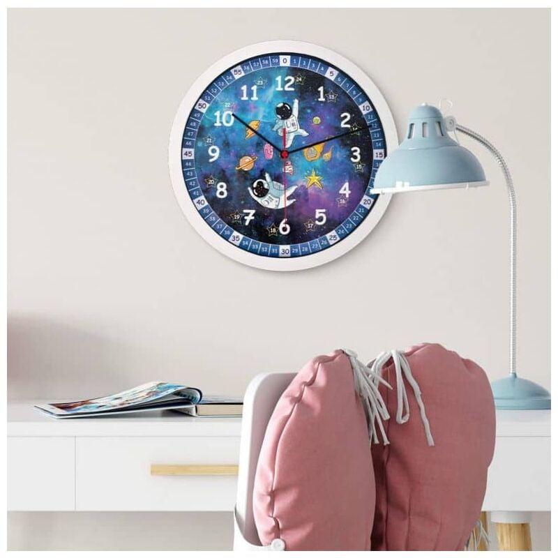 Horloge pour enfants Relaxdays avec chiffres - horloge d'apprentissage 30  cm - horloge