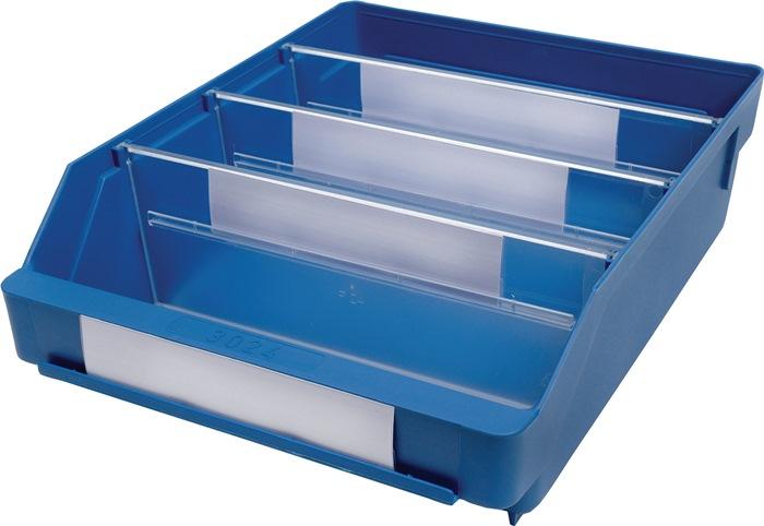 Boîte pour étagère L300xl240xH95mm bleue PP_0