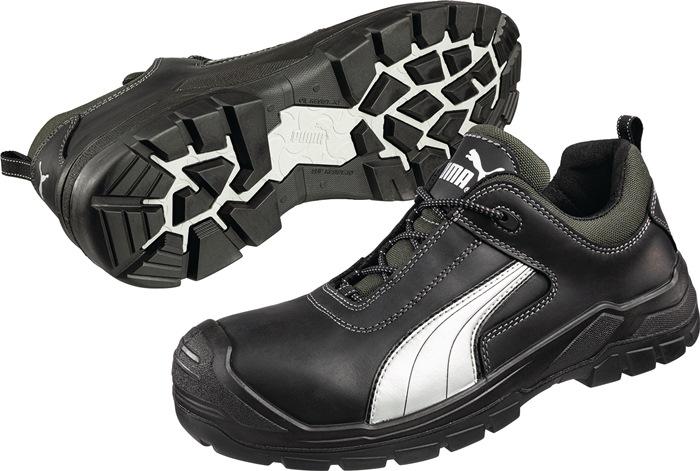 Chaussure de sécurité Cascades Low pointure 44 noire/blanche S3 CI HI HRO SRC EN ISO 20345 cuir de vachette pleine fleur graissé PUMA_0