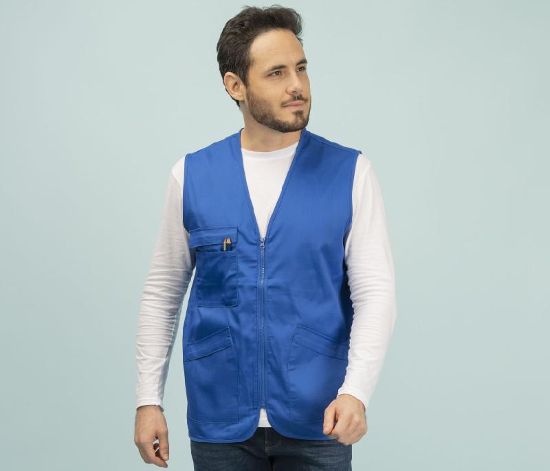 Gilet multi-poches polycoton - REF : PK302 - Pen Duick_0