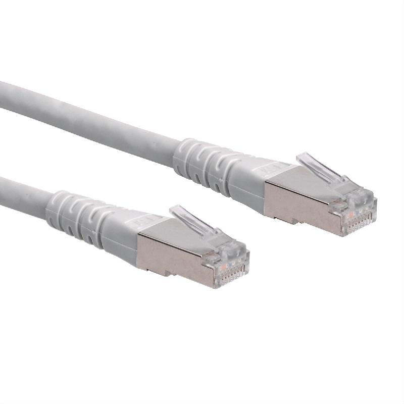 Cordon Cat.6 (Classe E) F/UTP AWG26, gris, 0,3 m_0