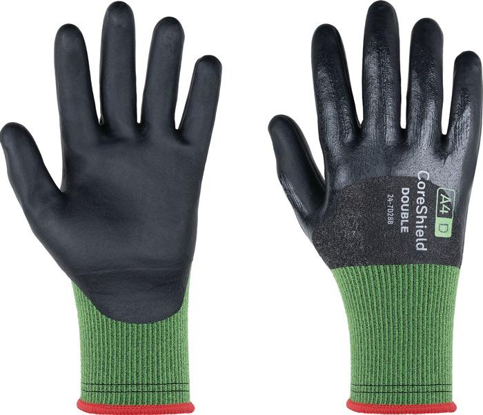 Gant de protection contre les coupures Coreshield Double 24-7D28B taille 7/S noir/vert catégorie EPI II EN 388 / EN 420 HONEYWELL_0