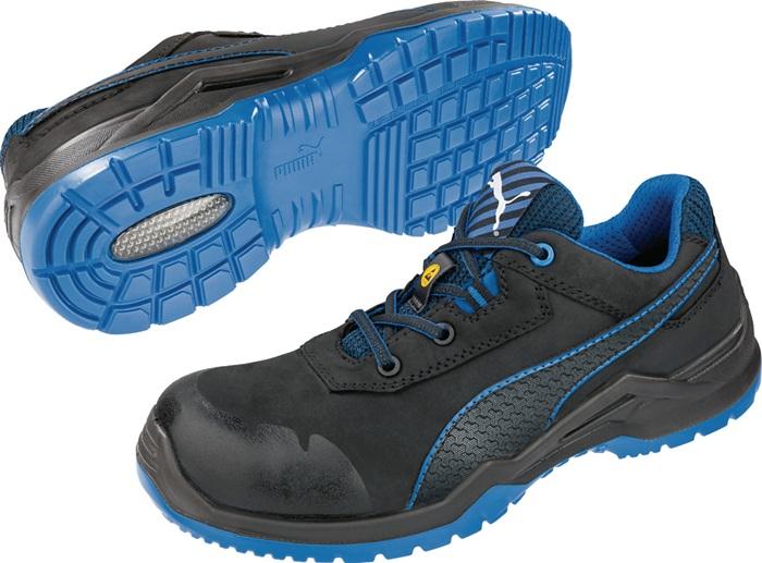 Chaussure de sécurité Argon Blue Low taille 45 noir/bleu S3 ESD SRC EN ISO 20345 cuir nubuck 1 paire PUMA_0