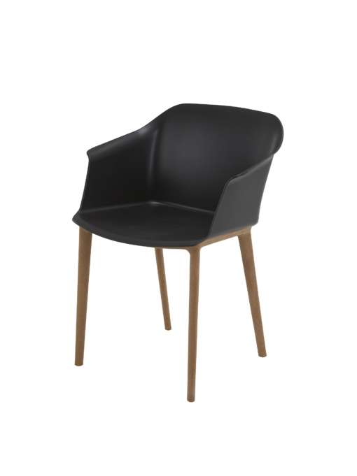 Fauteuil multi-usage SWAN - neuf - coque en polypropylène, piétement en fibres de bois et de verre, design moderne et éco-conception_0