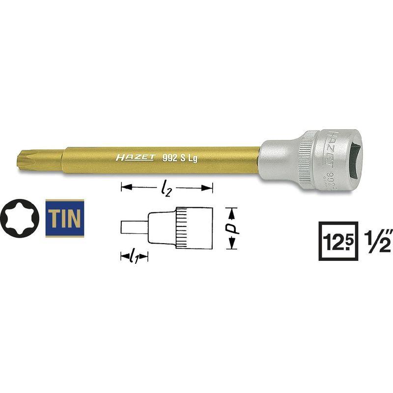 hazet douille mÂle torx carrÉ creux 12 5 mm 1 2 pouce profil torx