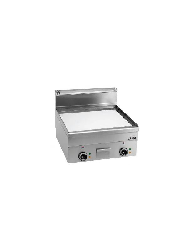 Plancha électrique lisse MBM EFT66LC - Plaque chrome - 7.5Kw - 600x600x270/460 mm - Résistances en incoloy de haute performance_0