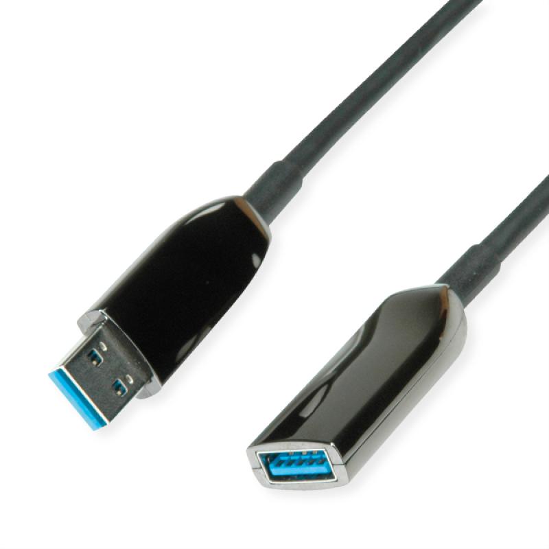 ROLINE Rallonge USB 3.2 Gen 1, AOC, noir, 15 m_0