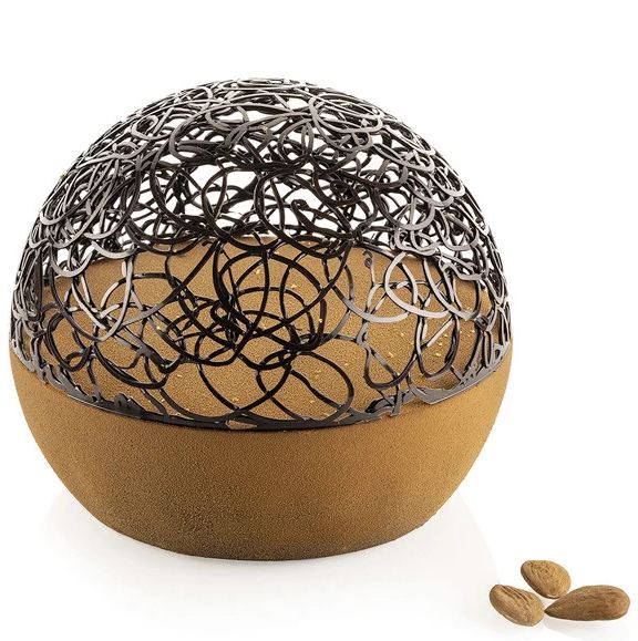 Moule en silicone avec dôme demi sphère Choco Globe - Résistance de -60 à +230°C - SILIKOMART_0