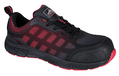 Chaussure basse portwest compositelite ogwen s1p noir rouge ft35, 43_0