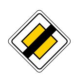 Panneau type AB7 : Fin du caractère prioritaire d'une route_0