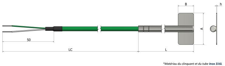 Thermocouple de surface clinquant - TS10_0