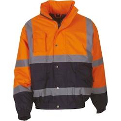 Blouson de travail bicolore haute visibilité YOKO orange|marine T.XXL Yoko - XXL polyester 6933883209540_0