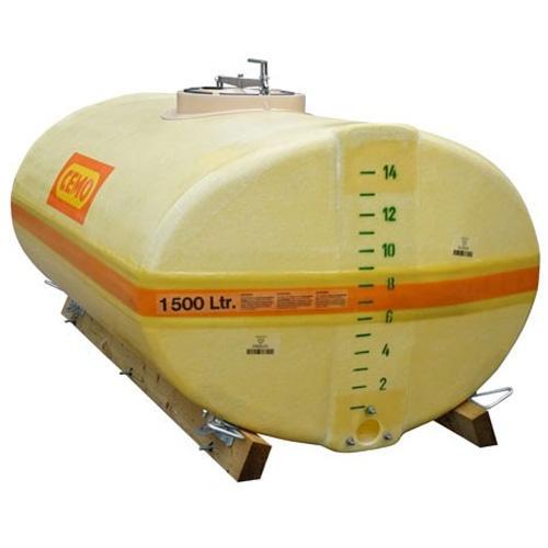 Cuve PFV ovale 1 500 litres court avec trou d'homme - Pour eau, engrais, émulseur incendie - CEMO - 1009S_0