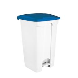 Medial International Contitop Conteneur mobile à pédale avec couvercle coloré Polypropylène Blanc-Blue 90 lt - multicoloured polypropylene (PP) 115955_0