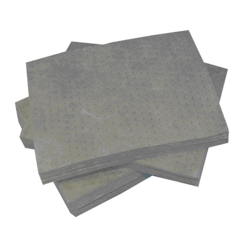 Feuilles absorbantes universelles pig® en polypropylène pour huiles, eau, solvants, carton de 100 feuilles_0