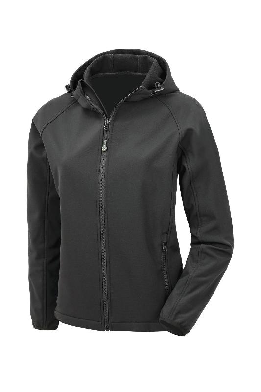 Veste softshell recyclée 3 couches à capuche femme -  Réf: R911F_0