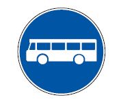 Panneau de signalisation réservée aux transports en commun - B27a_0
