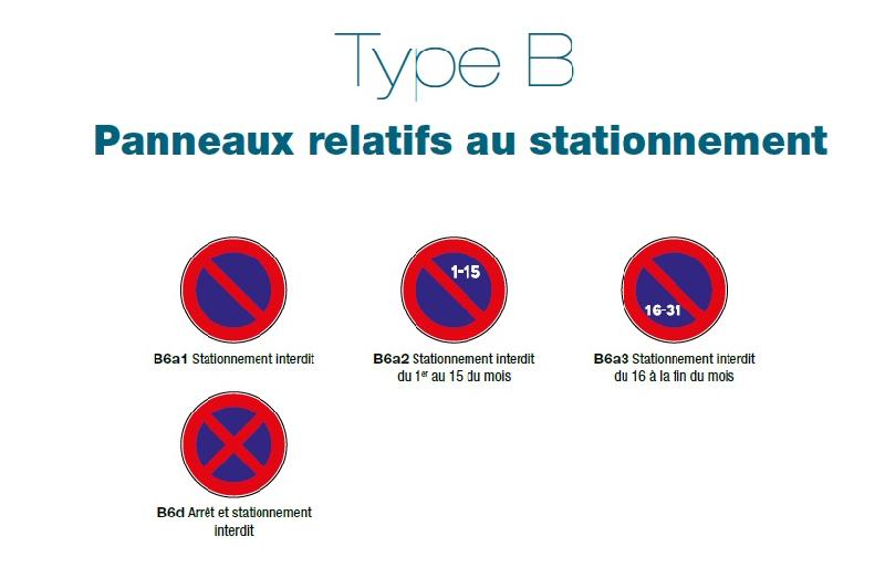 PANNEAUX SIGNALISATION STATIONNEMENT TYPE B6 - CLASSE 2_0