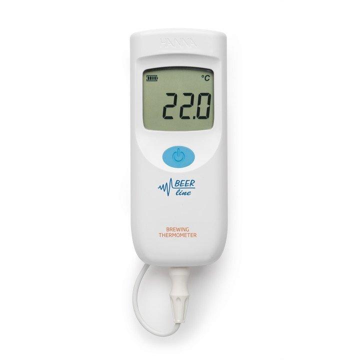 Thermomètre compact étanche à thermistance CTN, spécial brasseur, avec sonde FC762N2, câble 1 m - HI935012_0