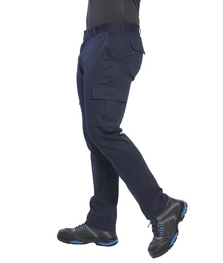 Pantalon de travail multi-poches stretch, Coloris : Bleu, Taille pantalon : 40_0