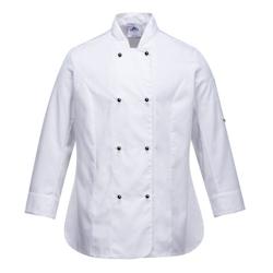 Portwest - Veste de cuisine manches longues pour femmes RACHEL Blanc Taille L - L blanc 5036108276455_0