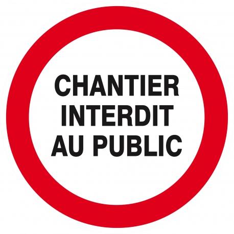 Chantier interdit au public d.180mm TALIAPLAST | 627217_0