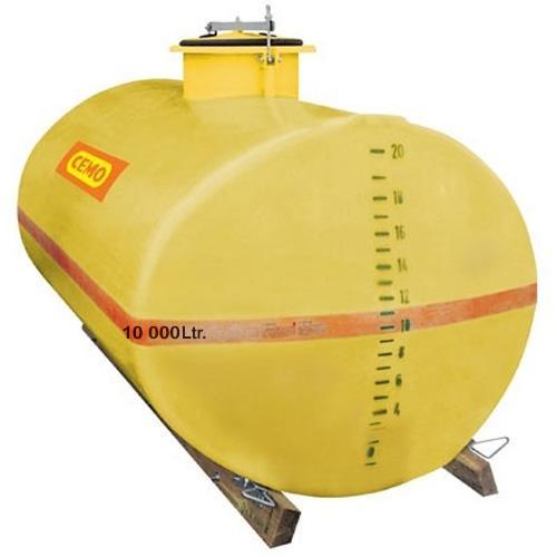 Cuve PFV ovale 10 000 litres avec trou d'homme - Pour eau, engrais, émulseurs incendie - CEMO - 3083S_0