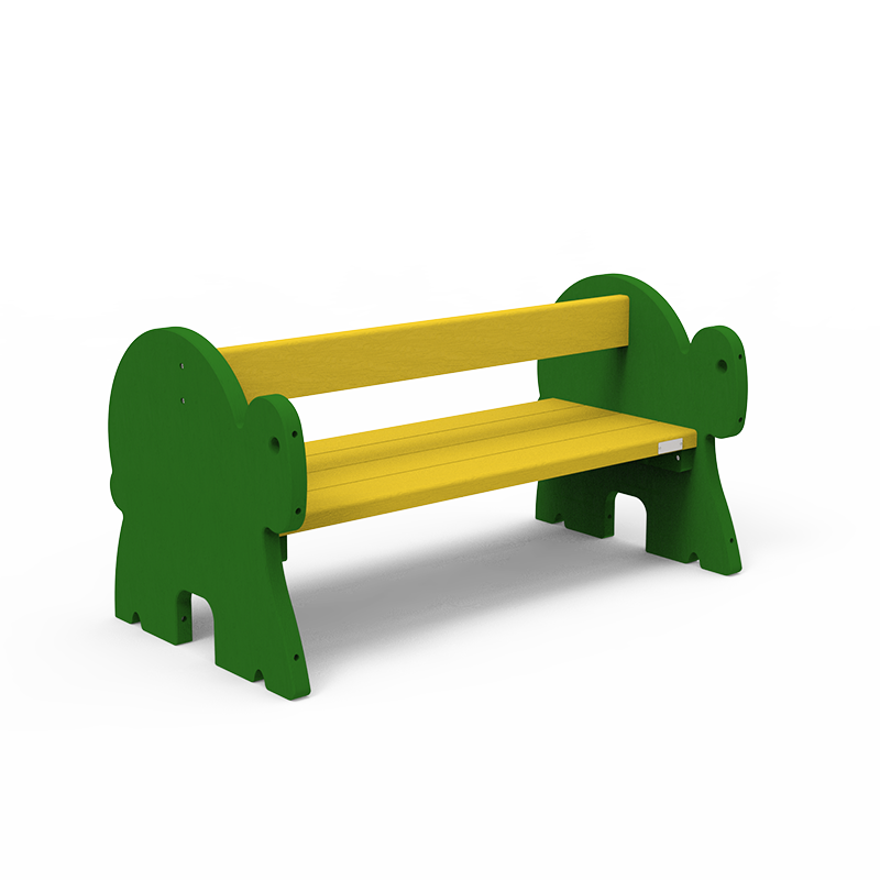 Banc de récré - Tortues vertes - L1256 mm - STD-NU-BC-05-TV_0