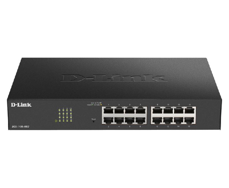 D-Link DGS-1100-16V2 commutateur réseau Géré L2 Gigabit Ethernet (10/100/1000) Noir_0