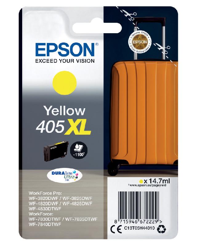 Epson 405 XL ''Valise'' Cartouche d'encre originale grande capacité C13T05H44010 - Jaune_0