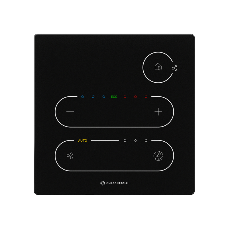 Interface d'ambiance Touch Point Modbus ou BACnet noir - Non, Oui, Dioxyde de carbone CO2 + Humidité relative + Température_0