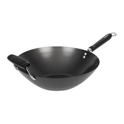 Kitchen Craft Wok antiadhésif fond plat 35cm - EQK250_0