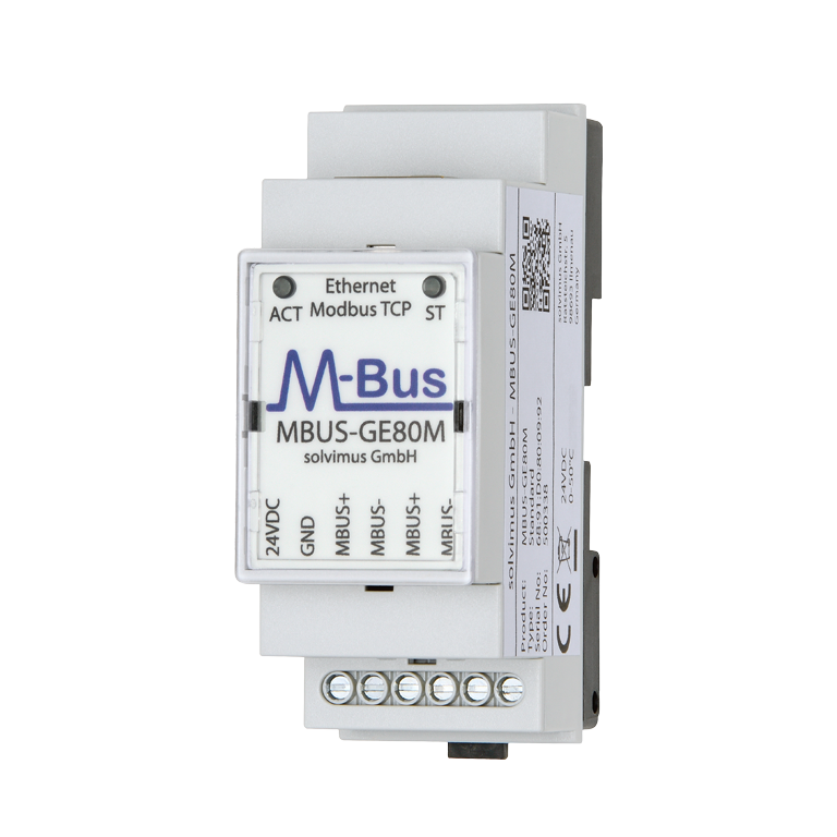 Passerelle compacte pour la conversion de données M-Bus sur Modbus TCP - MBUS-GE20M / MBUS-GE80M_0