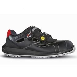 U-Power - Chaussures de sécurité basses sans métal avec scratch BAT - Environnements humides - S1P ESD SRC Noir Taille 43 - 43 matière synthétiqu_0