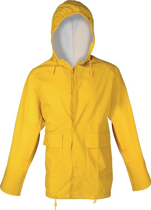 Veste de pluie en PU taille XXL jaune 100 % PES ASATEX_0