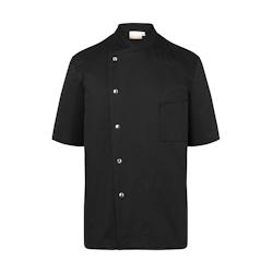 KARLOWSKY Veste de cuisine homme, manches courtes, avec boutons, noir , 54 - 54 noir 4040857948595_0