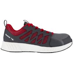 Reebok - Chaussures de sécurité basses grise et rouge en maille nylon embout composite S1P SRC ESD Gris / Rouge Taille 37 - 37 gris matière synthé_0