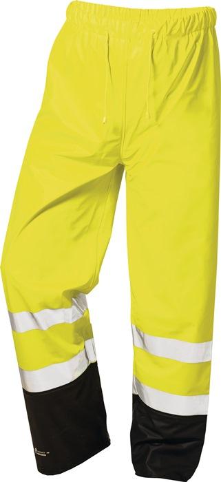 Pantalon de pluie de signalisation Dirk taille M jaune/noir PU sur matériau du support en PES NORWAY_0